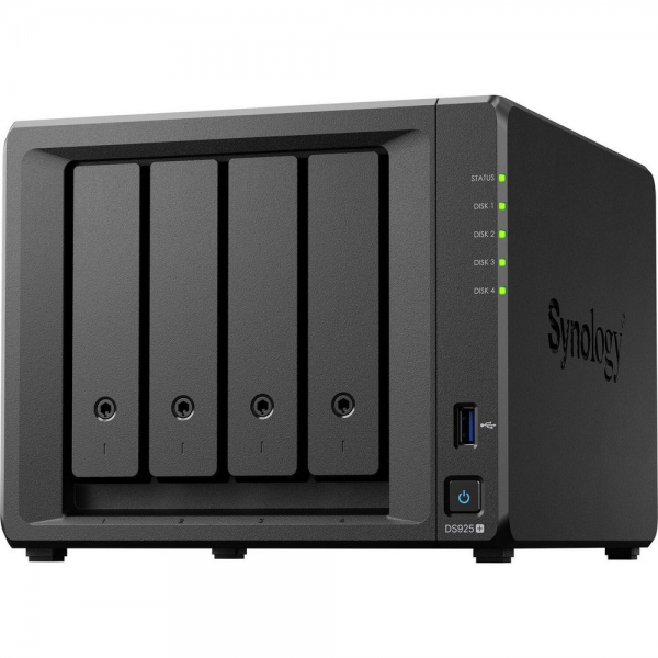 Платформа СХД Synology DS925+ 4 Bay (Max.9) 2xM.2 2xGLAN 4GB (Max.32GB) DDR4 2xUSB