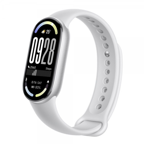 Фитнес-браслет Xiaomi Smart Band 10 серебряный