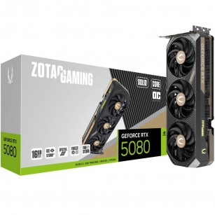 Видеокарта Zotac RTX5080 SOLID CORE OC 16GB GDDR7 256bit 3xDP HDMI PREMIUM PACK