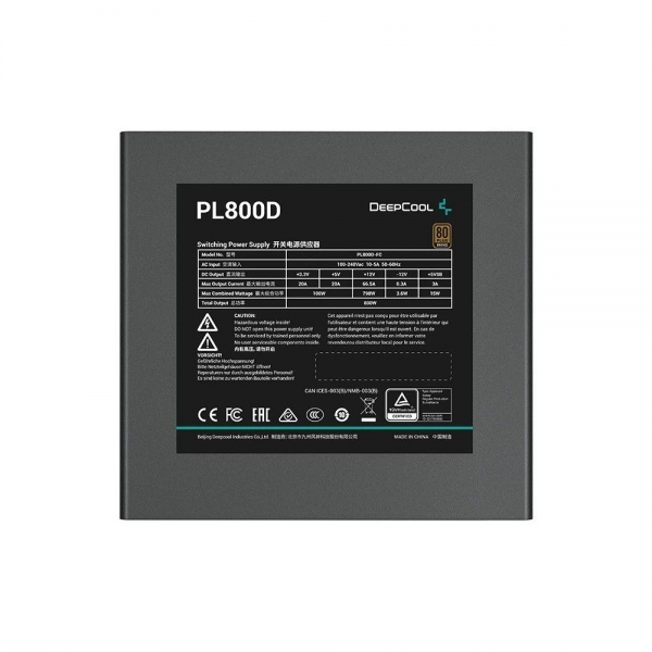 Блок питания ПК Deepcool PL800D (R-PL800D-FC0B-WDEU-V2)
