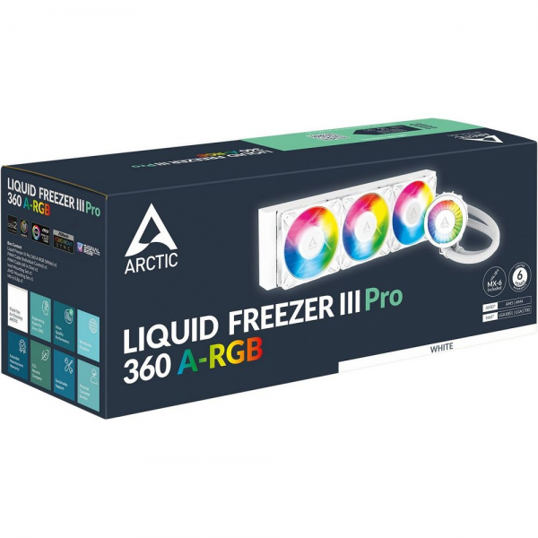 Жидкостная система охлаждения Arctic Cooling  Liquid Freezer III Pro 360 ARGB White Multi Compatible All-In-One CPU Water Cooler (ACFRE00188A)