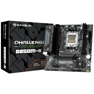 Материнская плата Maxsun MS-Challenger B850M-K B850, AM5, 2*DDR5, 1*PCIEx16, 1*PCIEx1, 1*M.2, 6*USB3.2Gen1, 4*USB2.0, 2*SATA3.0, 1G, HDMI, M-ATX, RTL