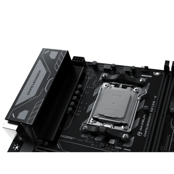 Материнская плата Maxsun MS-Challenger B850M-K B850, AM5, 2*DDR5, 1*PCIEx16, 1*PCIEx1, 1*M.2, 6*USB3.2Gen1, 4*USB2.0, 2*SATA3.0, 1G, HDMI, M-ATX, RTL