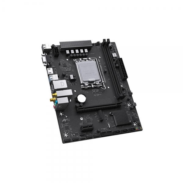 Материнская плата Maxsun MS-Challenger B760M-F WIFI B760, LGA1700, 2*DDR4, 1*PCIEx16, 1*PCIEx1, 1*M.2, 6*USB3.2Gen1, 4*USB2.0, 3*SATA3.0, 1G, DP, HDMI, M-ATX, RTL