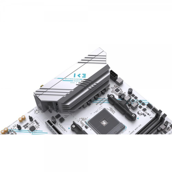 Материнская плата Maxsun MS-B550M GAMING WIFI ICE B550, AM4, 2*DDR4, 1*PCIEx16, 1*PCIEx4, 1*PCIEx1, 2*M.2, 4*USB3.2Gen1, 6*USB2.0, 2*SATA3.0, 1G, DP, HDMI, M-ATX, RTL