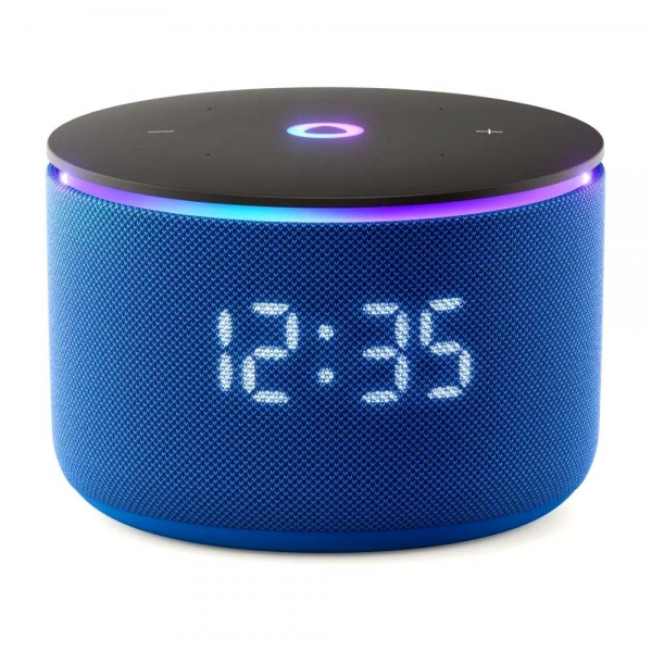 Умная колонка Яндекс Станция Мини 3 Про с Алисой, Zigbee, синий ( YNDX00059BLU)