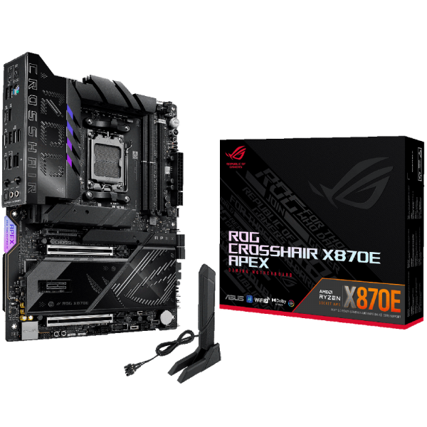 Материнская плата ASUS ROG CROSSHAIR X870E APEX AM5 ATX 2xDDR5 2xPCIEx16 PCIEx4 PCIEx1 5xM.2 3xUSB-C 5GLAN Wi-Fi 7
