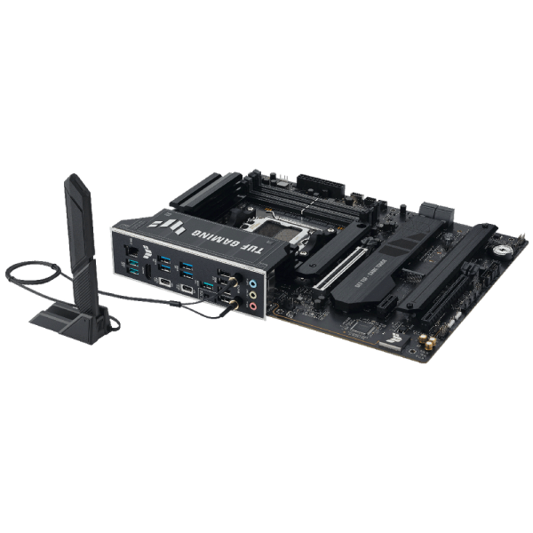 Материнская плата ASUS TUF GAMING X870E-PLUS WIFI7 AM5 ATX 4xDDR5 2xPCIEx16 PCIEx1 4xM.2 2хUSB-C HDMI 2.5GLAN Wi-Fi 7