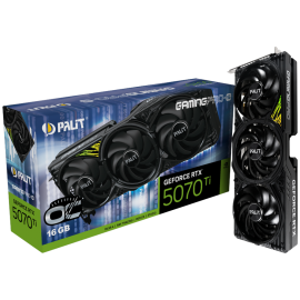 Видеокарта Palit RTX5070Ti GAMINGPRO-S OC 16GB GDDR7 256bit 3xDP HDMI 3FAN RTL