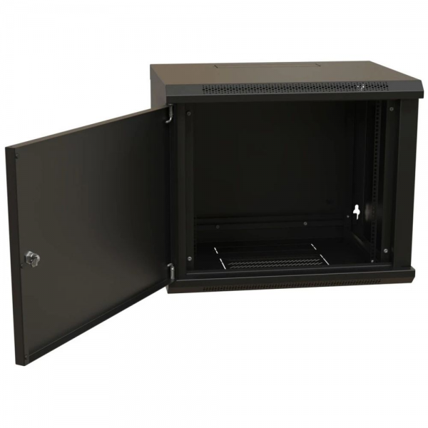 Шкаф Hyperline WRline WR-TW-1545-SR-RAL9004 настенный 19-дюймовый (19