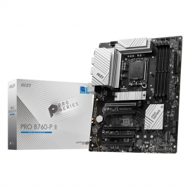 Материнская плата MSI PRO B760-P II B760, LGA1700, 4*DDR5, 5*PCIEx16, 2*M.2, 2*TypeC, 6*USB3.2Gen1, 6*USB2.0, 4*SATA3.0, 2.5G, DP, HDMI, ATX, RTL