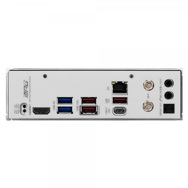 Материнская плата MSI MPG B850I EDGE TI WIFI B850, AM5, 2*DDR5, 1*PCIEx16, 2*M.2, 2*TypeC, 3*USB3.2Gen2, 4*USB3.2Gen1, 2*USB2.0, 2*SATA3.0, 5G, HDMI, ITX, RTL