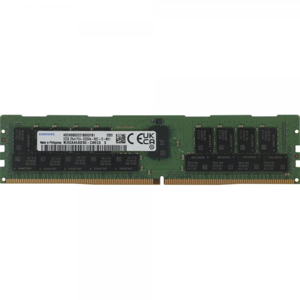 Модуль памяти 32GB Samsung DDR4 M393A4K40EB3-CWE PULL 3200MHz 2Rx4 DIMM Registred ECC