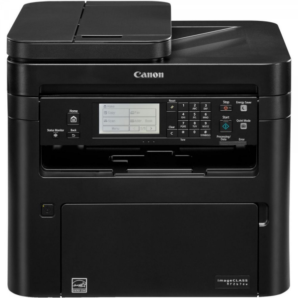 МФУ лазерное Canon  i-Sensys MF267DW II А4, черно-белая печать, 28 стр/мин, 1200х1200dpi,35АПД, 250+50, USB/WiFi, стартовый картридж (ч/б) 1700 стр, чёрный корпус, (5938C008)