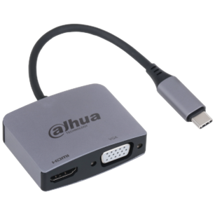 Концентратор Dahua 2-in-1 Adapter USB 3.1 Type-C to HDMI + VGA Docking Station
