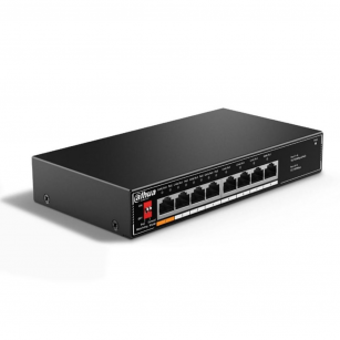 Коммутатор Dahua 8-port 10/100M RJ45 4-port PoE Switch, 60W, Metal case