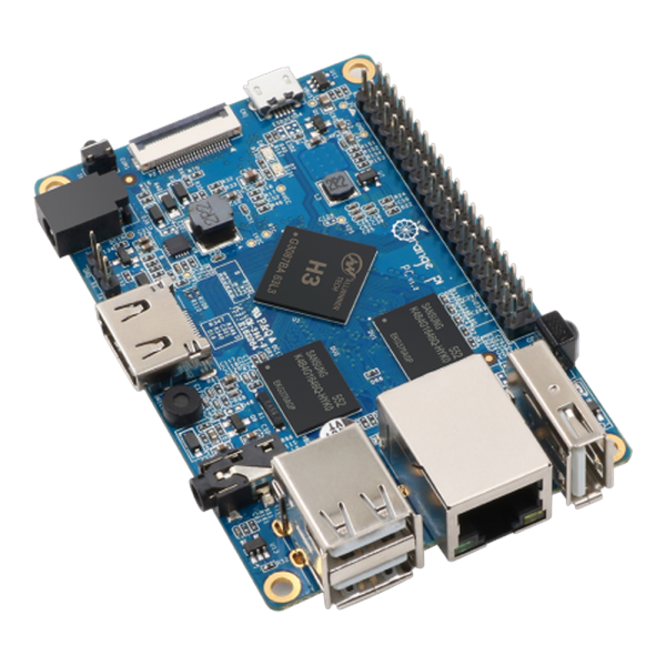 Одноплатный компьютер Orange Pi Orange Pi PC Plus RAM 1GB, 8GB eMMC flash