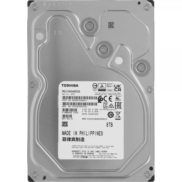 Жесткий диск серверный Toshiba Enterprise HDD MG10ADA800E 8TB 3.5