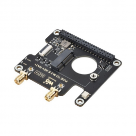 Плата интерфейсная набор ACD  Waveshare PCIe To M.2 E KEY HAT for Raspberry Pi 5 , Compatible With NGFF (M.2 E Key) Wireless NIC, Supports USB Bluetooth Connection, HAT+ Standard, Raspberry Pi 5 PCIe HAT