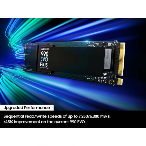 Твердотельный накопитель SSD Samsung M.2 2280 1 TB 990 EVO PLUS PCIe 4.0 x 4 / 5.0 x 2 NVMe