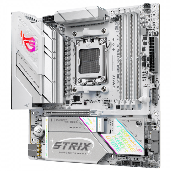 Материнская плата ASUS ROG STRIX B850-G GAMING WIFI AM5 micro-ATX 4xDDR5 PCIEx16 4xM.2 2xUSB-C DP HDMI 2.5GLAN Wi-Fi 7