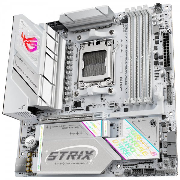 Материнская плата ASUS ROG STRIX B850-G GAMING WIFI AM5 micro-ATX 4xDDR5 PCIEx16 4xM.2 2xUSB-C DP HDMI 2.5GLAN Wi-Fi 7