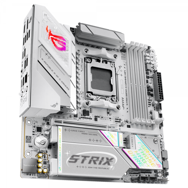 Материнская плата ASUS ROG STRIX B850-G GAMING WIFI AM5 micro-ATX 4xDDR5 PCIEx16 4xM.2 2xUSB-C DP HDMI 2.5GLAN Wi-Fi 7