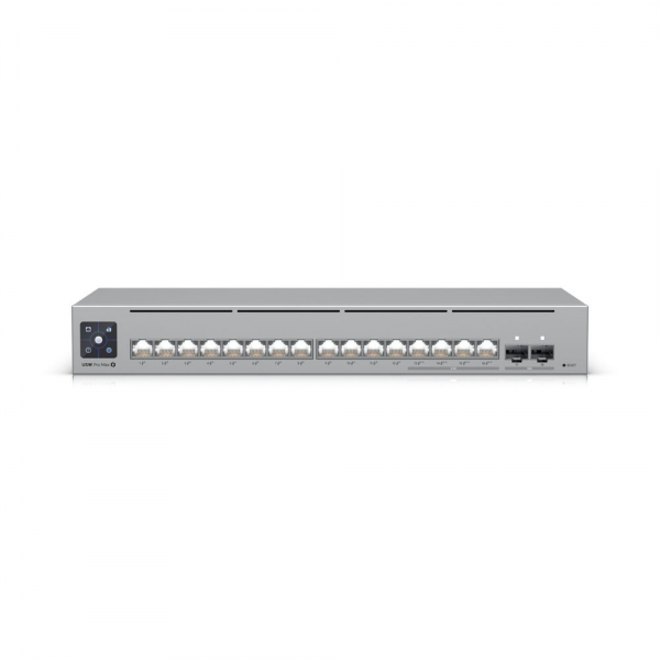 Коммутатор Ubiquiti BadPack UniFi Switch Pro Max 16 PoE PoE-коммутатор в стойку, 4х 2.5G RJ45, 12х 1G RJ45, 2х 10G SFP+, раздача 180 Вт bp
