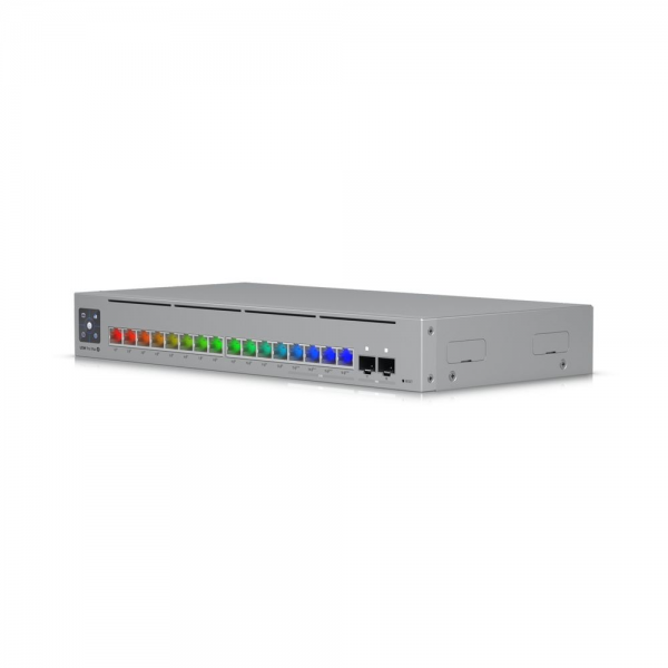 Коммутатор Ubiquiti BadPack UniFi Switch Pro Max 16 PoE PoE-коммутатор в стойку, 4х 2.5G RJ45, 12х 1G RJ45, 2х 10G SFP+, раздача 180 Вт bp