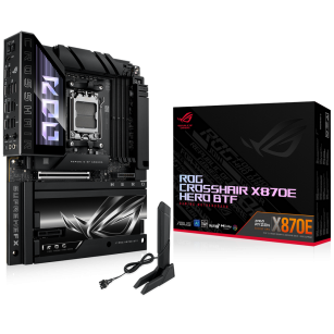 Материнская плата ASUS ROG CROSSHAIR X870E HERO BTF AM5 ATX 4xDDR5 PCIEx16 PCIEx4 5xM.2 4xUSB-C HDMI 5GLAN 2.5GLAN Wi-Fi 7