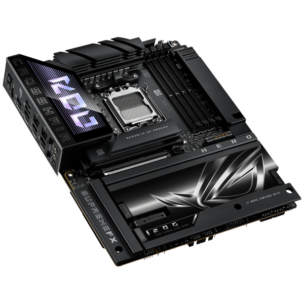 Материнская плата ASUS ROG CROSSHAIR X870E HERO BTF AM5 ATX 4xDDR5 PCIEx16 PCIEx4 5xM.2 4xUSB-C HDMI 5GLAN 2.5GLAN Wi-Fi 7