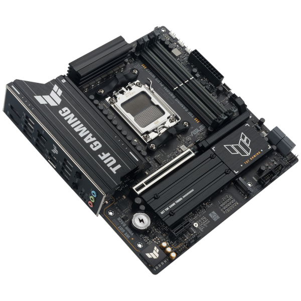 Материнская плата ASUS TUF GAMING B850M-PLUS WIFI7 AM5 mATX 4xDDR5 PCIEx16 PCIEx1 3xM.2 USB-C DP HDMI 2.5GLAN WiFi 7