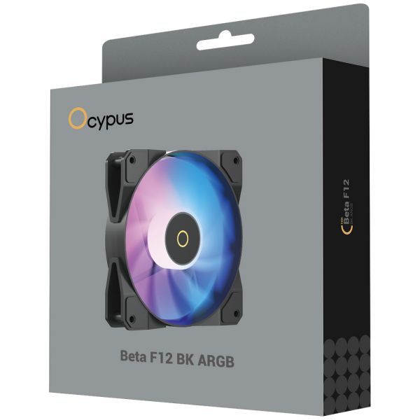 Вентилятор в корпус Ocypus Beta F12 BK ARGB / Black/ PWM