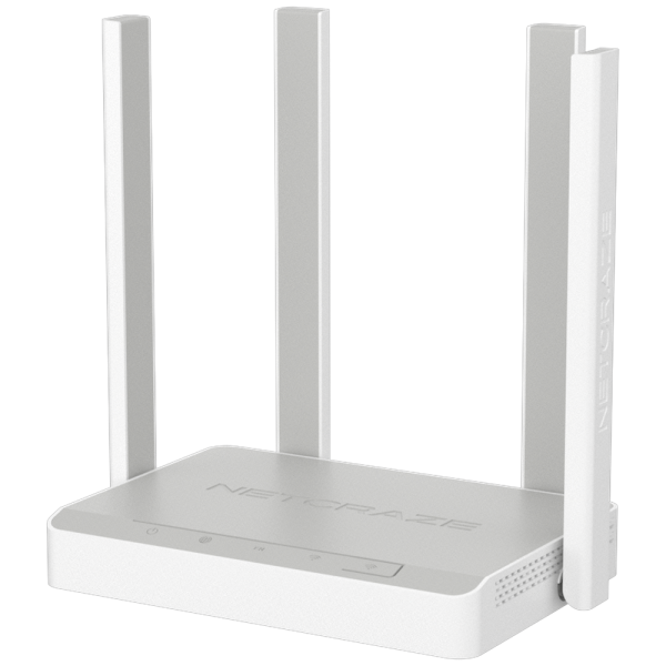Маршрутизатор (Keenetic) Netcraze Viva (NC-1913) Гигабитный интернет-центр с Mesh Wi-Fi 5 AC1200,  4-портовым Smart-коммутатором и многофункциональным портом USB