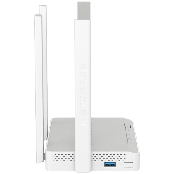 Маршрутизатор (Keenetic) Netcraze Viva (NC-1913) Гигабитный интернет-центр с Mesh Wi-Fi 5 AC1200,  4-портовым Smart-коммутатором и многофункциональным портом USB