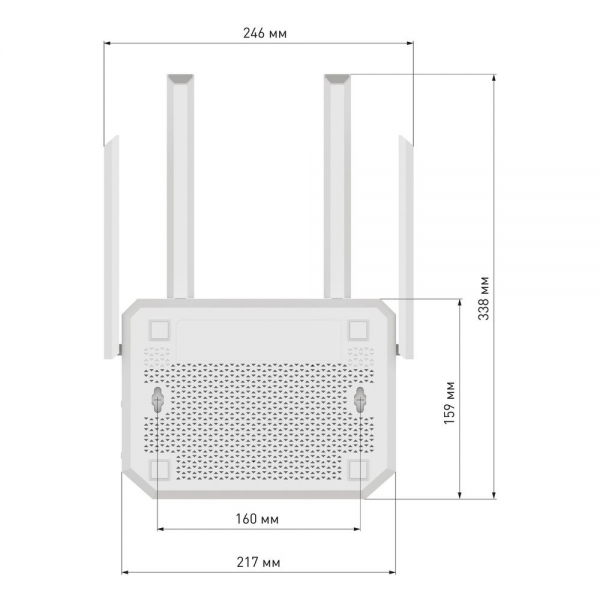 Маршрутизатор (Keenetic)  Netcraze Giga (NC-1012) Мультигигабитный интернет-центр с Mesh Wi-Fi 6 AX3000,  Smart-коммутатором 1×2.5G/SFP и 4×1G, многофункциональными портами USB 3.0 и 2.0
