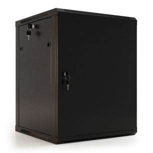 Шкаф Hyperline WRline WR-TW-1245-SR-RAL9004 настенный 19-дюймовый (19