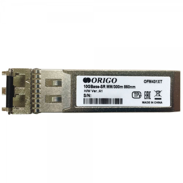 Трансивер ORIGO OFM431XT/A1A  SFP+, 10GBase-SR (Duplex LC), 850 нм, многомод, до 300 м