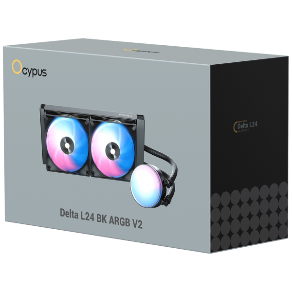Вентилятор Cooler Ocypus Delta L24 BK ARGB V2 Black 280W/ All Intel/ AMD AM* / Screws