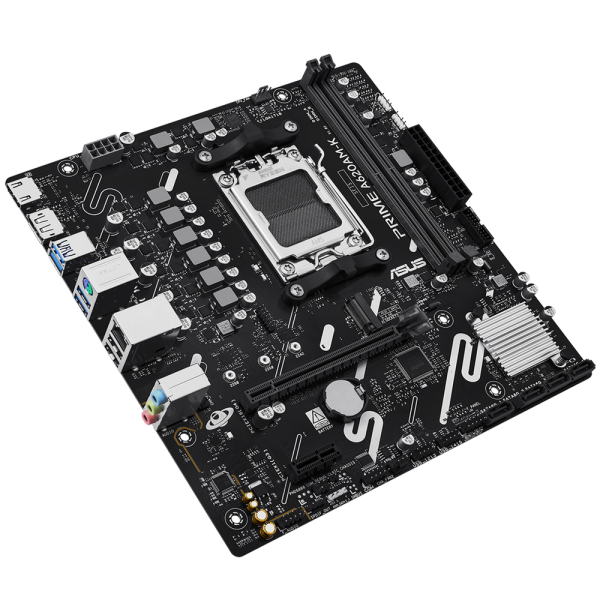 Материнская плата ASUS PRIME A620AM-K AM5 mATX 2xDDR5 PCIEx16 PCIEx1 M.2 DP HDMI GLAN