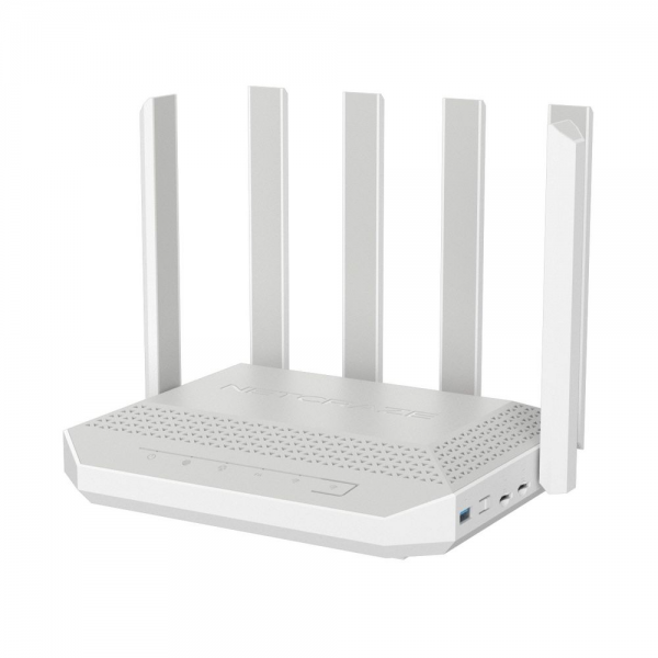 Маршрутизатор NETCRAZE (Keenetic) Netcraze Hero 5G (NC-4110)  Мультигигабитный интернет-центр с модемом 5G, двумя слотами для SIM-карт, Mesh Wi-Fi 6 AX3000, Smart- коммутатором 1×2.5G и 4×1G, многофункциональными портами USB 3.0 и 2.0