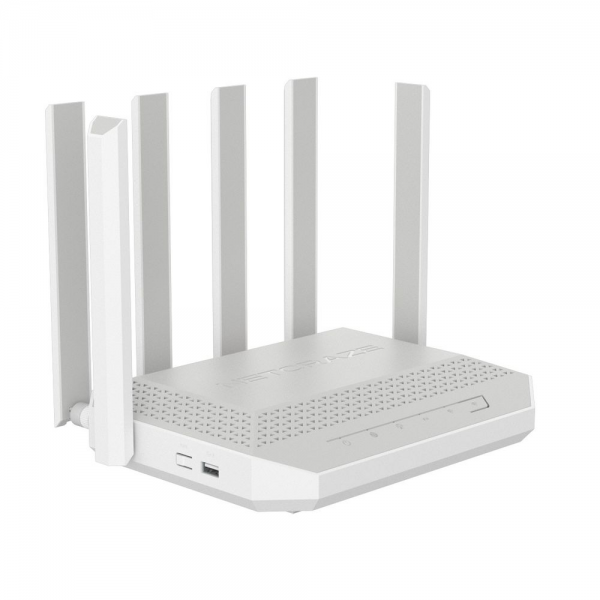 Маршрутизатор NETCRAZE (Keenetic) Netcraze Hero 5G (NC-4110)  Мультигигабитный интернет-центр с модемом 5G, двумя слотами для SIM-карт, Mesh Wi-Fi 6 AX3000, Smart- коммутатором 1×2.5G и 4×1G, многофункциональными портами USB 3.0 и 2.0