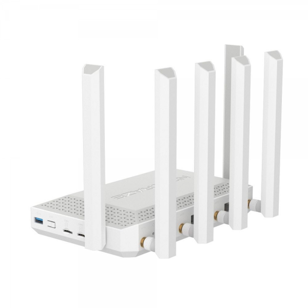 Маршрутизатор NETCRAZE (Keenetic) Netcraze Hero 5G (NC-4110)  Мультигигабитный интернет-центр с модемом 5G, двумя слотами для SIM-карт, Mesh Wi-Fi 6 AX3000, Smart- коммутатором 1×2.5G и 4×1G, многофункциональными портами USB 3.0 и 2.0
