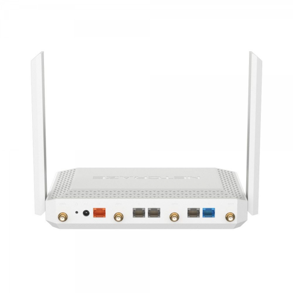 Маршрутизатор NETCRAZE (Keenetic) Netcraze Hero 5G (NC-4110)  Мультигигабитный интернет-центр с модемом 5G, двумя слотами для SIM-карт, Mesh Wi-Fi 6 AX3000, Smart- коммутатором 1×2.5G и 4×1G, многофункциональными портами USB 3.0 и 2.0