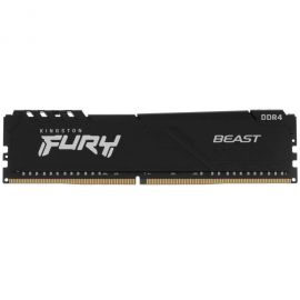 Модуль памяти Kingston 16GB DDR4 3200 DIMM FURY Beast Black Gaming Memory KF432C16BB1/16WP Non-ECC, CL16, 1.35V, 1Gx8,