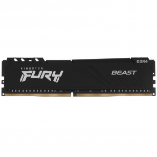 Модуль памяти Kingston 16GB DDR4 3200 DIMM FURY Beast Black Gaming Memory KF432C16BB1/16WP Non-ECC, CL16, 1.35V, 1Gx8,