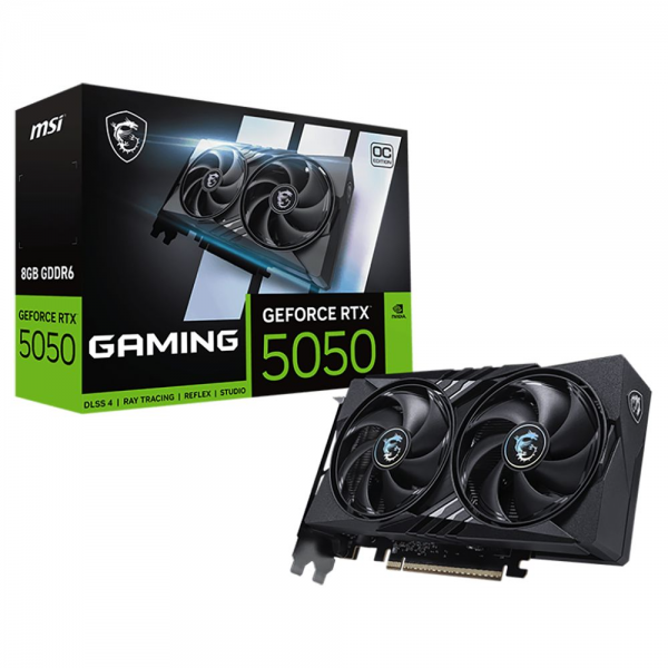 Видеокарта MSI Bad Pack RTX5050 GAMING OC 8GB GDDR6 128bit 3xDP HDMI 2FAN RTL bp