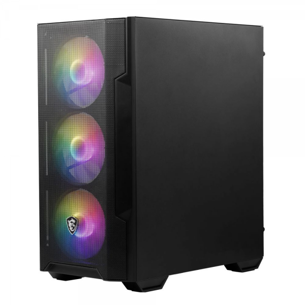Корпус для ПК MSI Bad Pack MAG FORGE M100A Mini-Tower, MATX, 1xUSB 3.0, 2xUSB 2.0, 4x120mm Auto RGB Fan,  306-7G20A21-809 / 306-7G20A28-HH9Acrylic Window, Brown