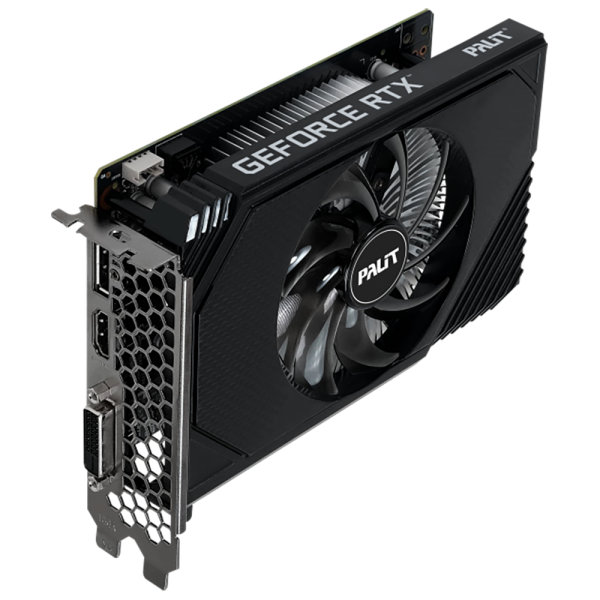Видеокарта Palit RTX3050 STORMX OC 6GB GDDR6 96bit DVI DP HDMI 1FAN ITX RTL