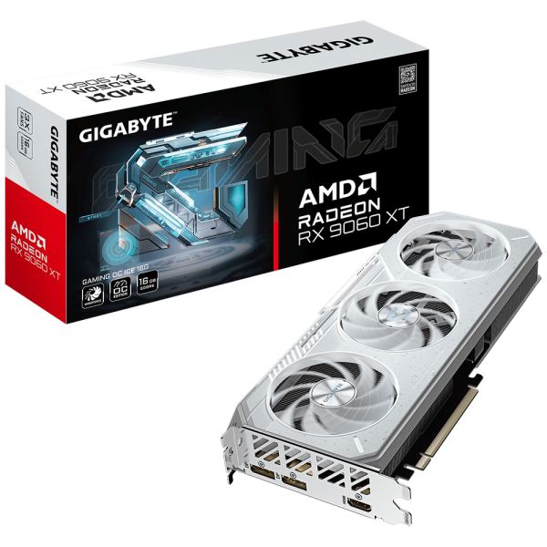Видеокарта Gigabyte RX9060XT GAMING OC ICE 16GB GDDR6 128bit 2xDP HDMI 3FAN RTL